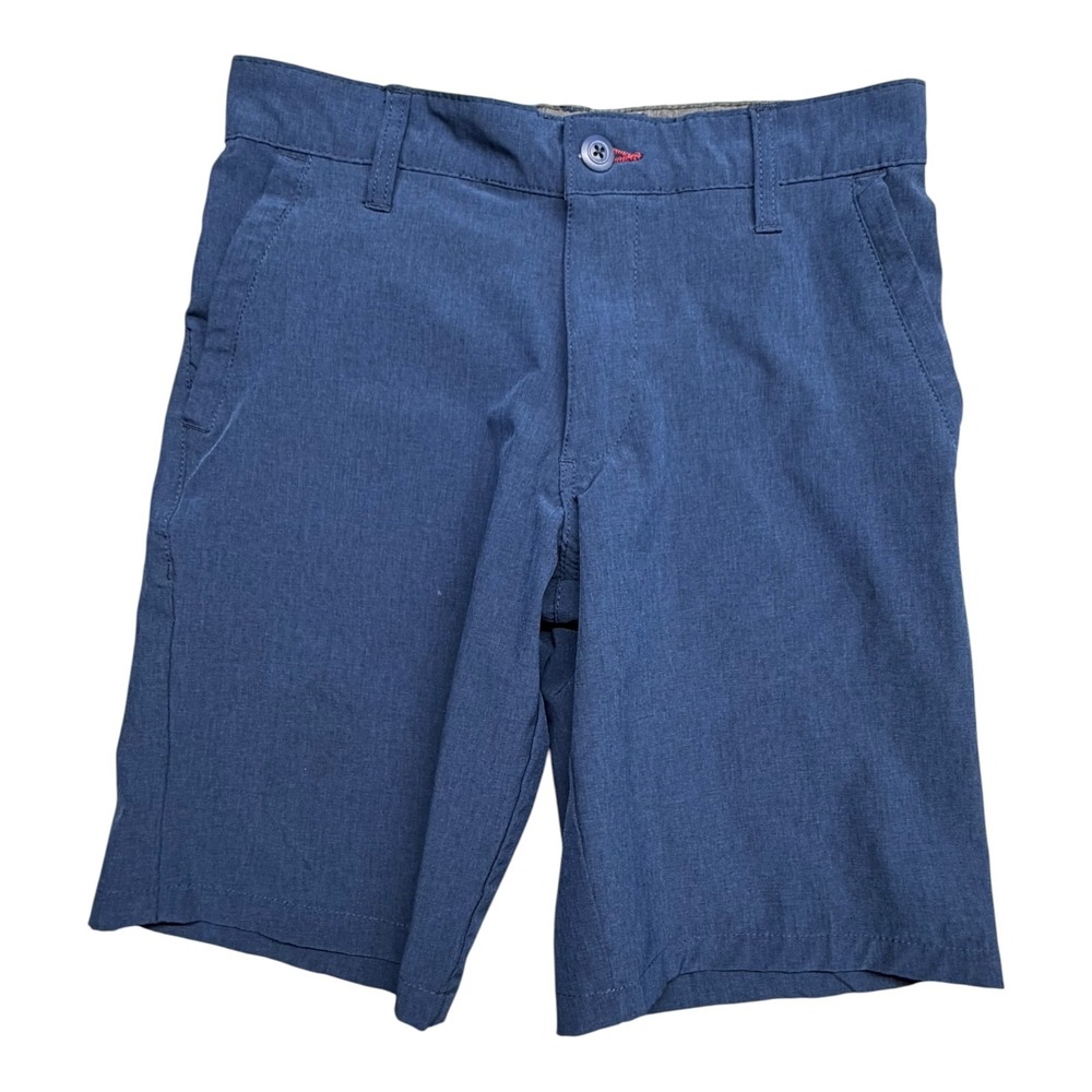 Burnside Kids Navy Blue Heather Hybrid Walk Shorts Size 10-12 Ripstop Performanc